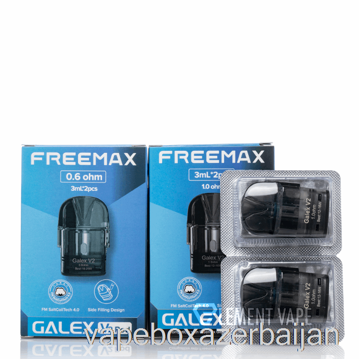 Vape Baku Freemax Galex V2 Replacement Pods 0.8ohm Galex V2 Pods